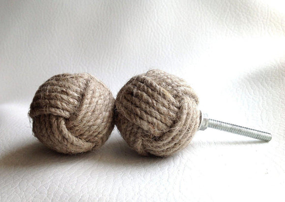 Jute Rope Knobs-Dwyer Home Collection