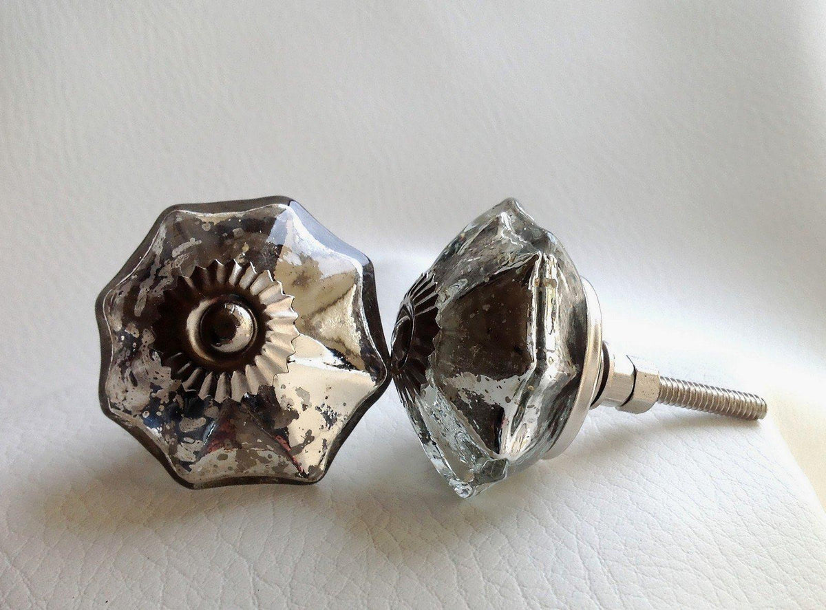 Mercury Glass Knobs Dwyer Home Collection
