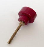 Red Sewing Button Cabinet Knobs Drawer Pulls 1.20 Inch-Dwyer Home Collection