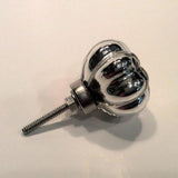 Silver Mercury Glass Flower Cabinet Furniture Knob Drawer Pulls 1.6 In-Dwyer Home Collection