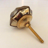 Gold Mercury Glass Cabinet Knobs Drawer Pulls 1.75 Inch (s)-Dwyer Home Collection