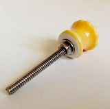 Small Gold Porcelain Cabinet Knobs Mini Drawer Pulls .90 Inch-Dwyer Home Collection