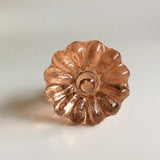 Peach Daisy Glass Drawer Pulls Cabinet Knobs Manufacturer Seconds 1.25 In-Dwyer Home Collection