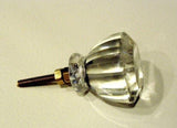 Vintage Modern Clear Glass Cabinet Knobs Drawer Pulls 1.50 Inch (s)-Dwyer Home Collection