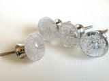 Clear Glass Bubble Cabinet Knobs Dresser Drawer Pulls 1.50 Inch-Dwyer Home Collection