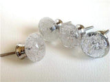 Clear Glass Bubble Cabinet Knobs Dresser Drawer Pulls 1.50 (s)-Dwyer Home Collection