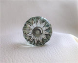 Antique Style Clear Glass Cabinet Knobs Pulls 1.25 Inch-Dwyer Home Collection