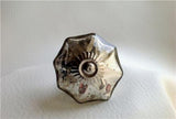 antique style silver mercury glass cabinet knobs drawer pulls 1.75 in silver