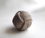 Nautical Jute Rope Cabinet Knobs Monkey Fist Knobs 1.38 or 1.50 Inch-Dwyer Home Collection