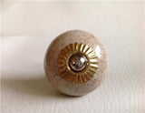 Porcelain Crackle Cabinet Knobs Drawer Pulls 1.50 Inch-Dwyer Home Collection