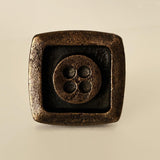 Cast Iron Button Cabinet Knobs Pulls Bronze 1.75 Inch-Dwyer Home Collection