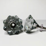 Clear Glass Cabinet Knobs Star Shaped Drawer Pulls 1.50 Inch-Dwyer Home Collection