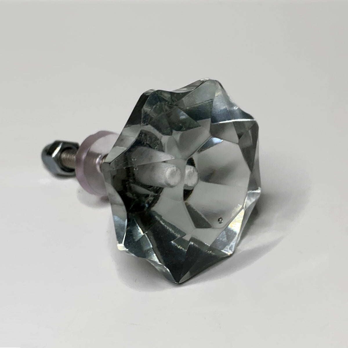 Clear Glass Knobs Star Drawer Pulls 1.50 Inch Dwyer Home Collection