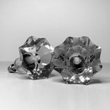 Clear Glass Cabinet Knobs Star Shaped Drawer Pulls 1.50 Inch-Dwyer Home Collection