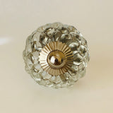 Clear Hobnail Glass Cabinet Knobs Pulls Studded 1.75 Inch-Dwyer Home Collection