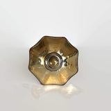 Gold Mercury Glass Cabinet Knobs With Simple Silver Collar 1.75 Inch-Dwyer Home Collection