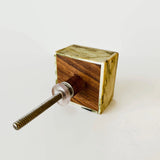 Granite Block Cabinet Knobs Drawer Pulls 1.50 Inch Square-Dwyer Home Collection