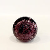 Purple Plum Glass Bubble Cabinet Knobs Drawer Pulls 1.5 Inch-Dwyer Home Collection