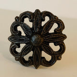 Rustic Filigree Cast Iron Knobs Pulls and Handless 1.50 Inch-Dwyer Home Collection