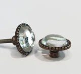 Silver Mercury Glam Cabinet Knob Dresser Drawer Pulls 1.10 Inch-Dwyer Home Collection