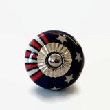 USA Red White and Blue Cabinet Knobs 1.50 Inch-Dwyer Home Collection