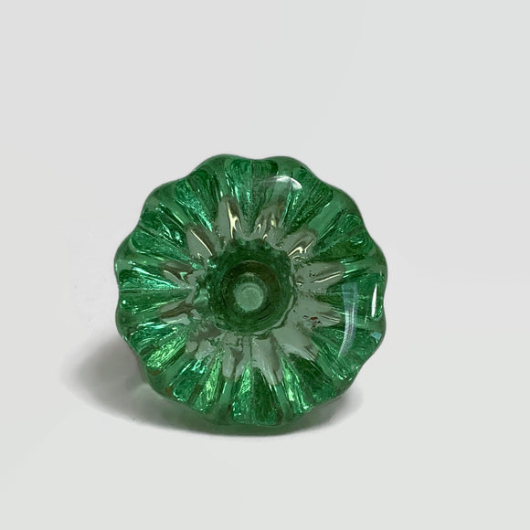 Green Glass/Blue Cabinet Knobs Drawer Pulls 1.50 Inch