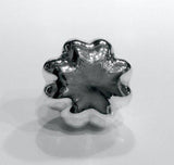 Silver Mercury Glass Flower Cabinet Furniture Knob Drawer Pulls 1.6 In-Dwyer Home Collection