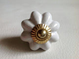 White Porcelain Cabinet Knobs Dresser Drawer Pulls 1.75 Inch-Dwyer Home Collection