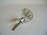 Antique Style Clear Glass Cabinet Knobs Pulls 1.40 Inch-Dwyer Home Collection