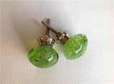 Green Glass Bubble Cabinet Knobs Drawer Pulls 1.50 Inch-Dwyer Home Collection