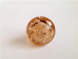 Peach Glass Bubble Kitchen Cabinet Knobs Pulls 1.50 Inch-Dwyer Home Collection