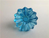 Aqua Blue Daisy Cabinet Knobs Pulls 1.50 Inch-Dwyer Home Collection
