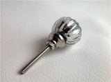 Silver Mercury Glass Cabinet Knob Pulls 1.20 Inch-Dwyer Home Collection