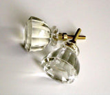 Vintage Modern Clear Glass Cabinet Knobs Drawer Pulls 1.50 Inch (s)-Dwyer Home Collection