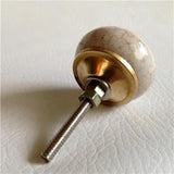Porcelain Crackle Cabinet Knobs Drawer Pulls 1.50 Inch-Dwyer Home Collection