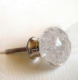 Clear Glass Bubble Cabinet Knobs Dresser Drawer Pulls 1.50 (s)-Dwyer Home Collection