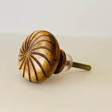 Swirl Design On Carved Wood Cabinet Knobs Dresser Drawer Pulls 1.5 Inch-Dwyer Home Collection