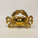 Golden Crab Cabinet Knobs Cast Iron Shellfish 1.75 Inch-Dwyer Home Collection