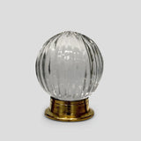 Clear Glass Cabinet Knobs Pulls Faceted Sides 1.25 Inch-Dwyer Home Collection