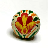 Colorful Floral Cabinet Knobs Drawer Pulls Wooden 1.25 Inch-Dwyer Home Collection