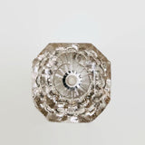 Clear Elegant Glass Cabinet Knobs Dresser Drawer Pulls 1.25 Inch-Dwyer Home Collection