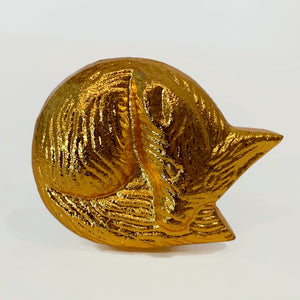 Gold Fox Cabinet Knobs Drawer Pulls Cast Iron 1.50 Inch-Dwyer Home Collection