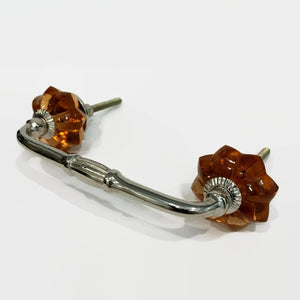 Amber Glass Cabinet Handles Drawer Pulls 6 Inch-Dwyer Home Collection
