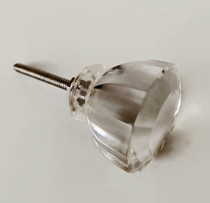 antique vintage modern clear cabinet knobs pulls 3 sizes (s) large