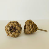 Jute Rope Cabinet Knobs Coastal 1.50 Inch-Dwyer Home Collection