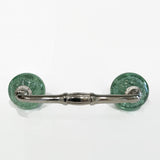 Mint Green Glass Bubble Drawer Handles Pulls 4 Inch (s)-Dwyer Home Collection