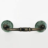 Mint Green Glass Bubble Drawer Handles Pulls 4 Inch (s)-Dwyer Home Collection