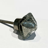Silver Crackle Mercury Glass Cabinet Knobs Pulls 1.25" Square-Dwyer Home Collection