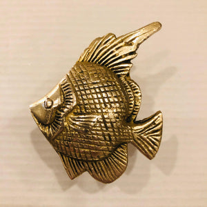 Brass Fish Cabinet Knobs Pulls Coastal Nautical 2.50 Inch-Dwyer Home Collection