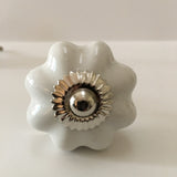 White Porcelain Cabinet Knobs Dresser Drawer Pulls 1.75 Inch-Dwyer Home Collection